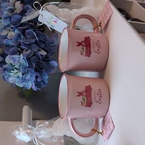 Happy Easter 🐰 mugs + bonus bunny candles